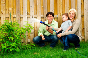 Family watering plant