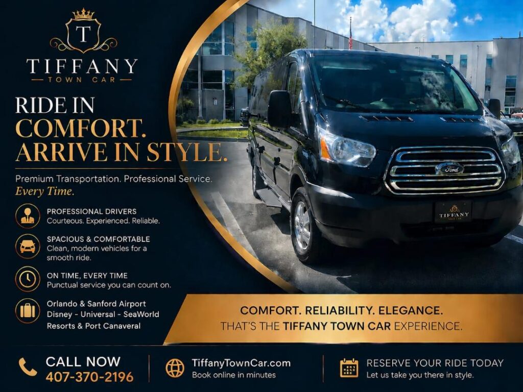 Orlando First Class Town Car Service; 5 Star Reviews
