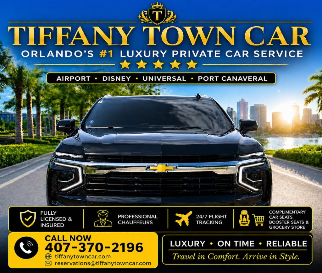 Tiffany Town Car – Orlando’s #1 Luxury Private Transportation Service