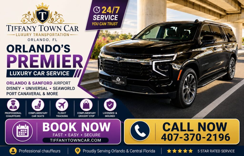 Tiffany Towncar Wins Orlando’s Best Transportation Award
